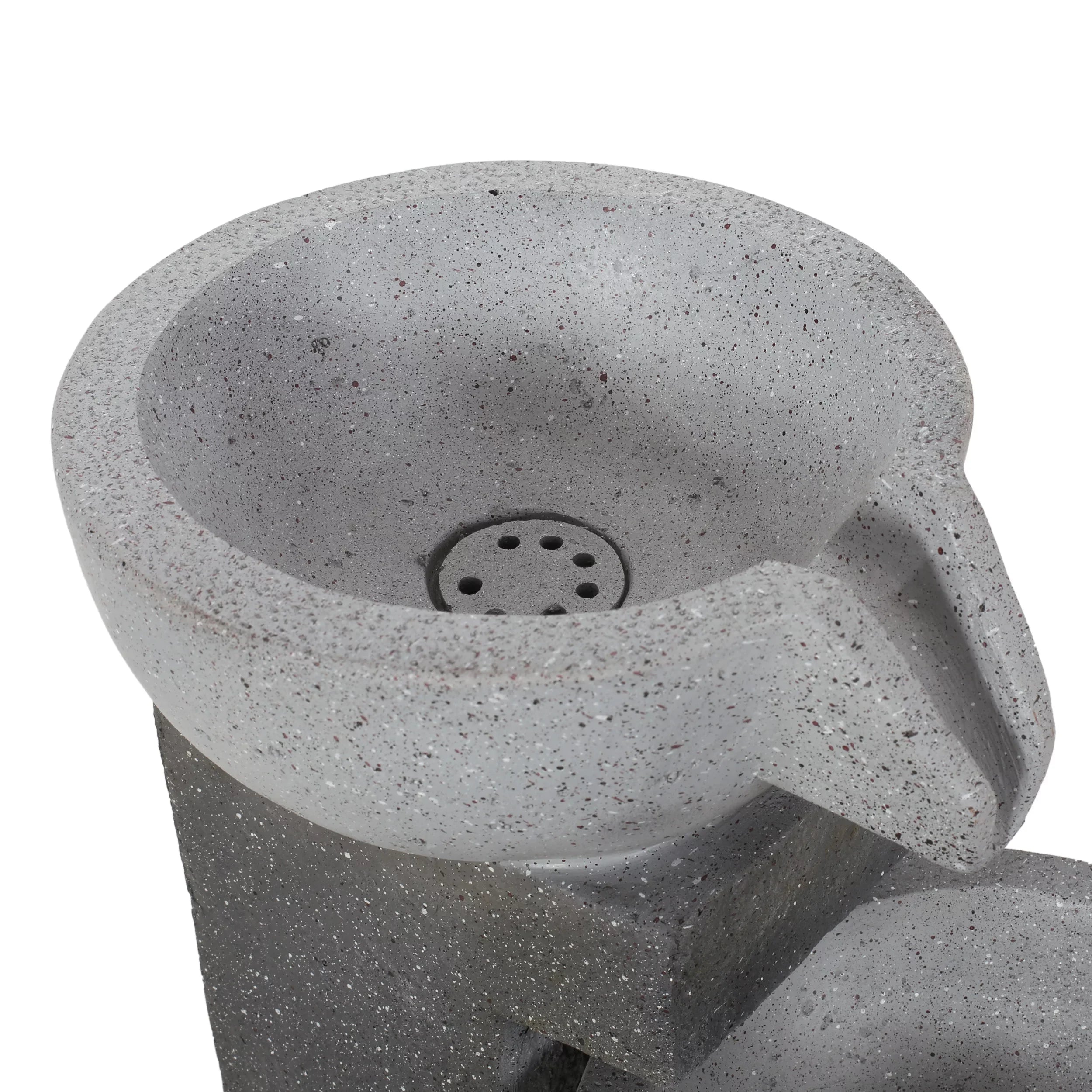 Colquitt exterior Tier 3 Multi-Gray Modern Fountain,