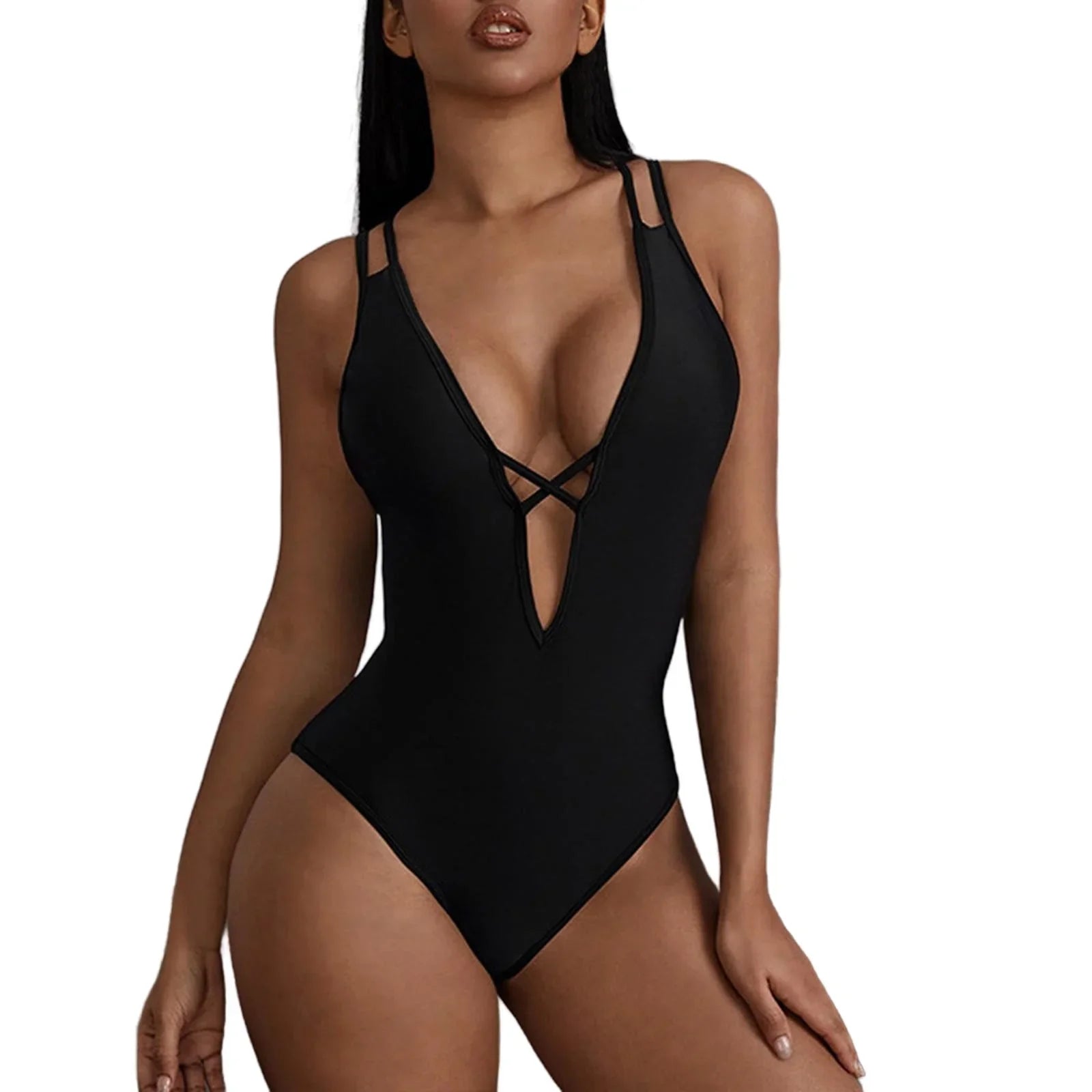 One Piece Padded Swimming Swimsuit Women's Bathing Bikini Suit Suit Beachwear Swimwear Women Gallus Monokini