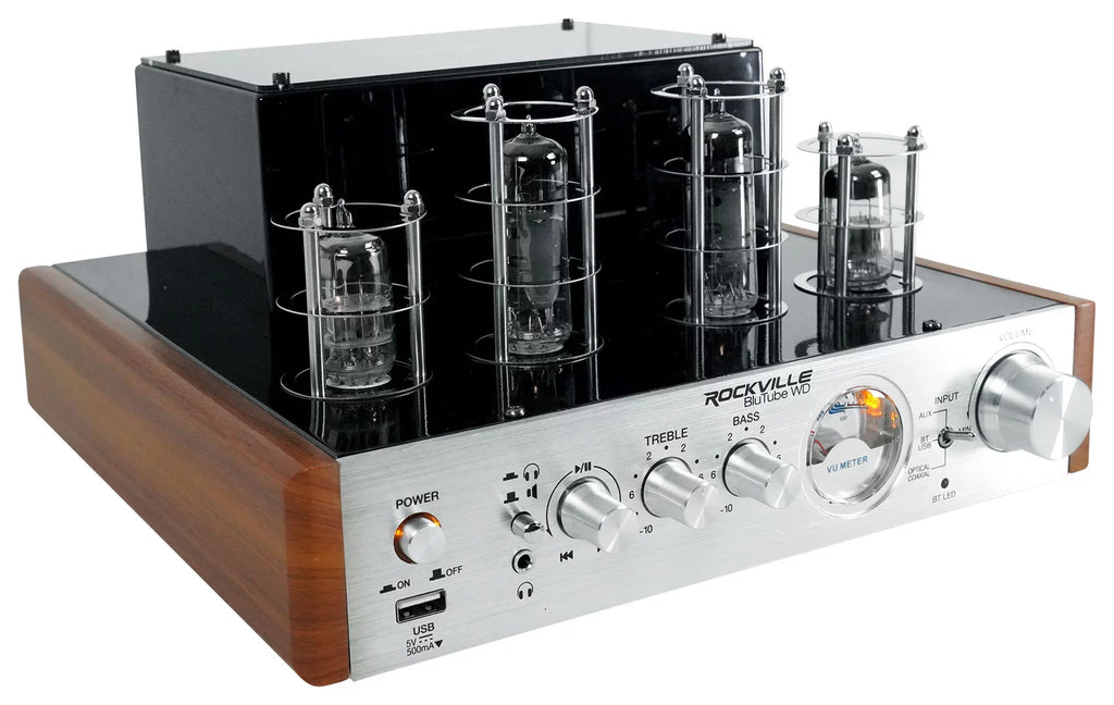 Receiver Bluetooth Tower Speakers BluTube (2) Amplifier/Home Rockville + WD Tube
