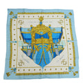 New) Light Blue (Like Hermes Silk Scarf Pre-Owned