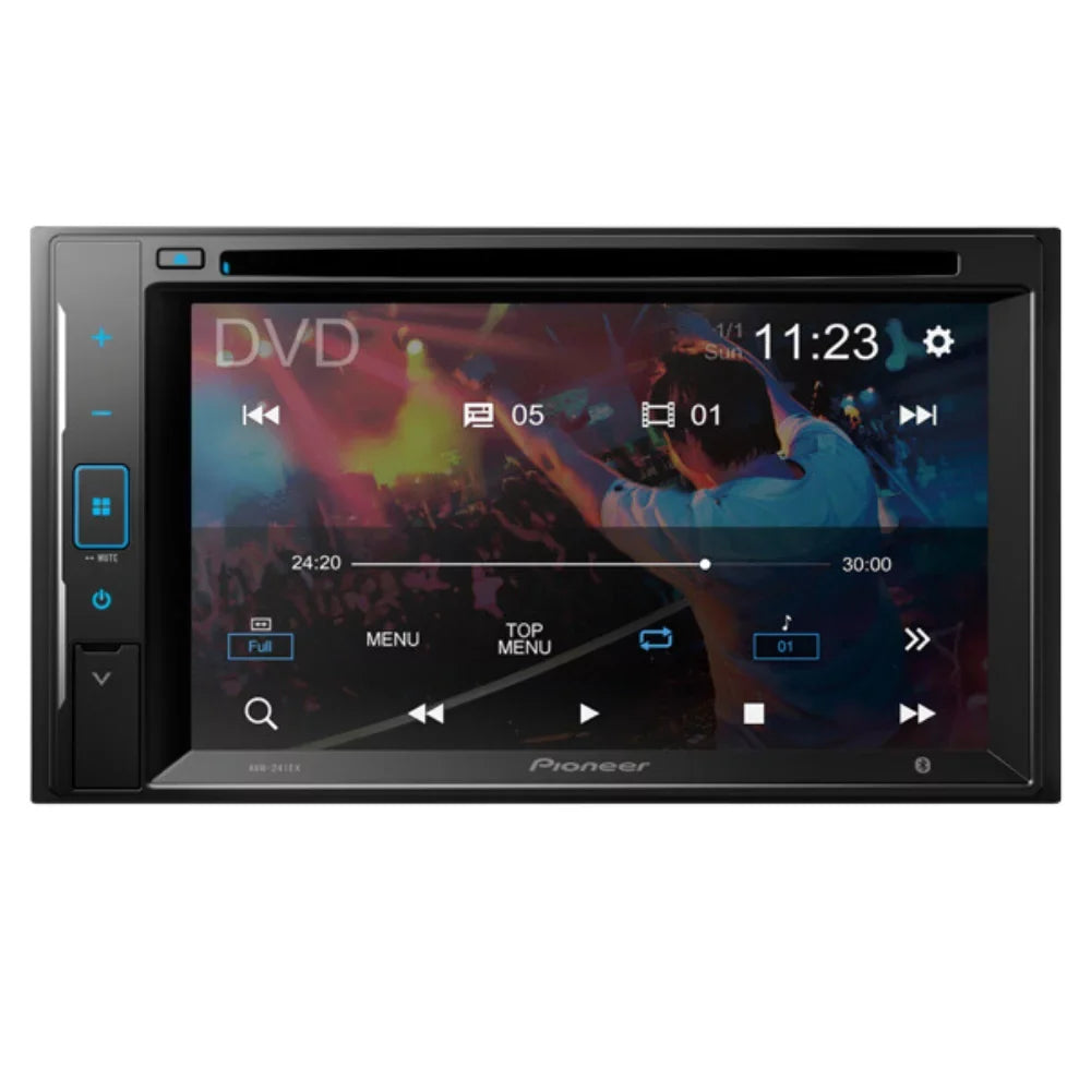 Pioneer Digital W/ Bluetooth/Backup Media Camera/Install Double AVH-241EX 6.2" AM/FM for Corolla Kit/in-Dash W/Grey DVD/CD Dash KIT4936 with Touchscreen 2014-2016 Car Receiver Bundle DIN Stereo