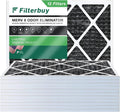 Pleated Activated HVAC AC 20x24x1 MERV Furnace Eliminator 8 with Filterbuy (12-Pack) Air Odor Carbon Filters