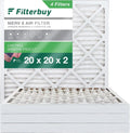 20x20x2 HVAC AC Furnace Pleated Air Filters Filterbuy 8 (4-Pack) MERV