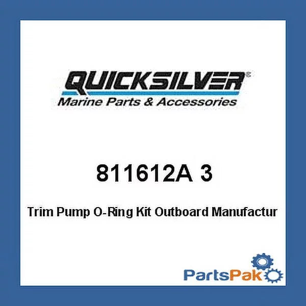 811612A 3 3 Trim Kit - Mercruiser Mercury 811612A Pump Mercury Quicksilver Outboard- O-Ring