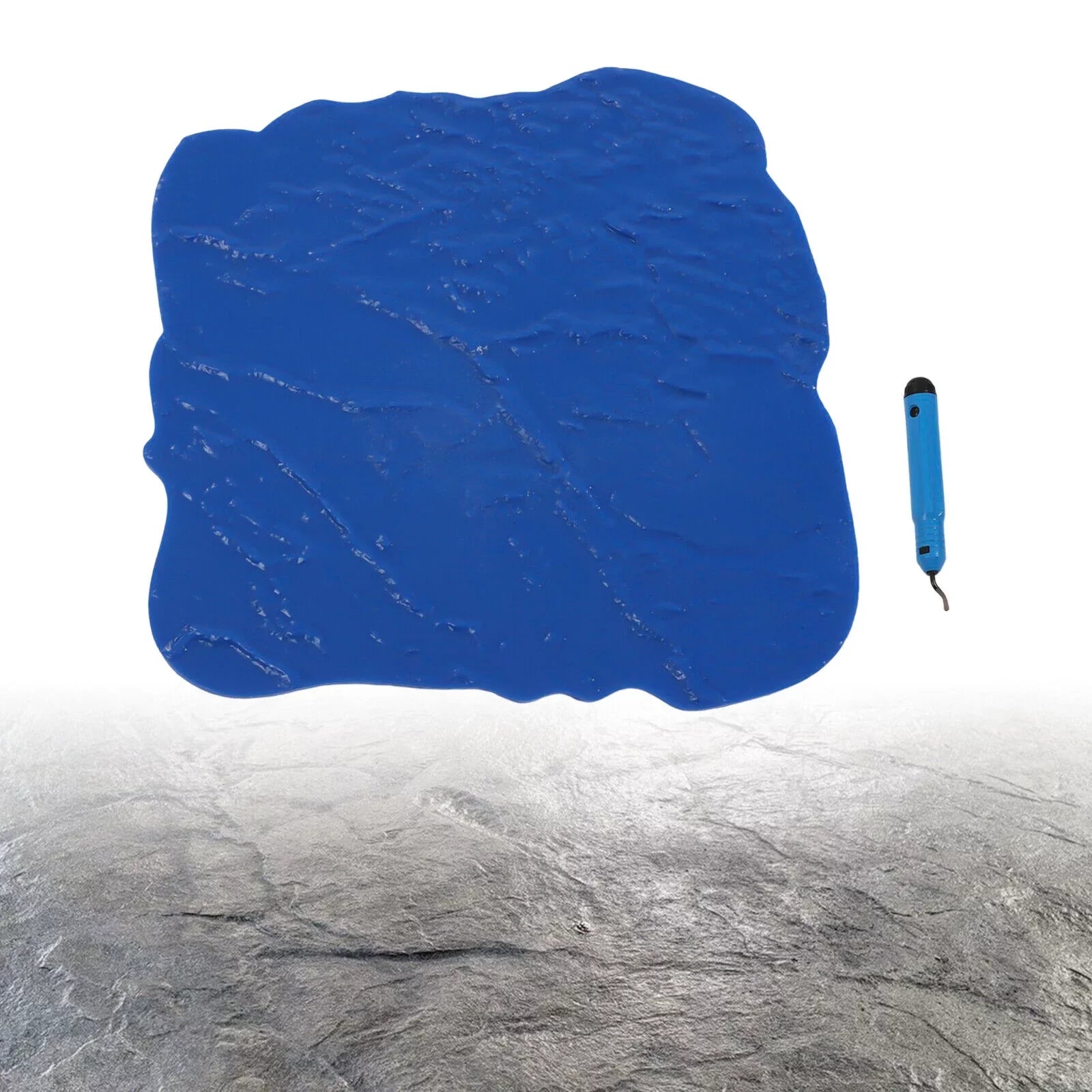 Mold Mat Miumaeov Floor Concrete Inch Slate Stone Texture Cement Seamless 12*12 Stamp Concrete Stamp