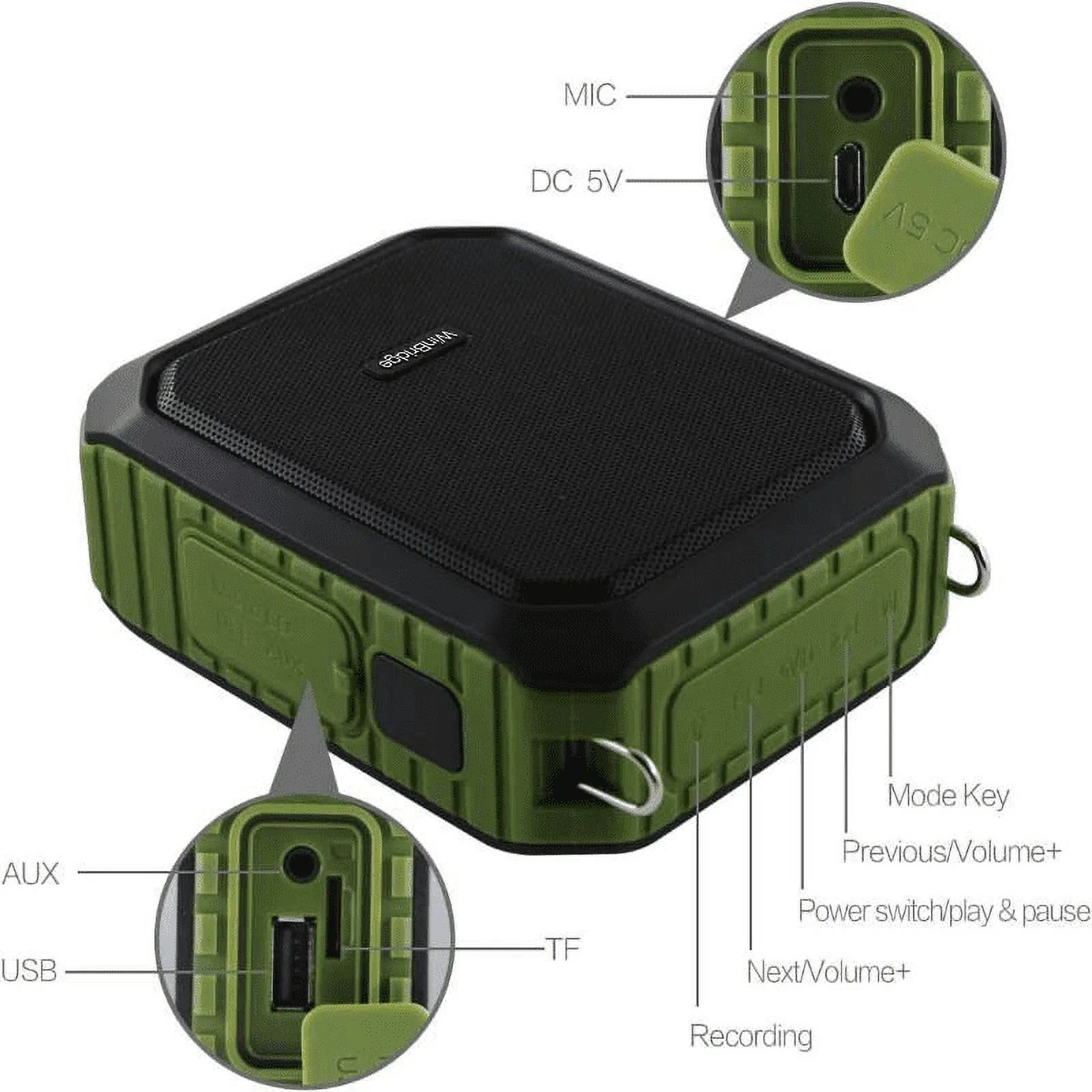 with Microphone Amplifier WinBridge Voice 18W M800 Headset
