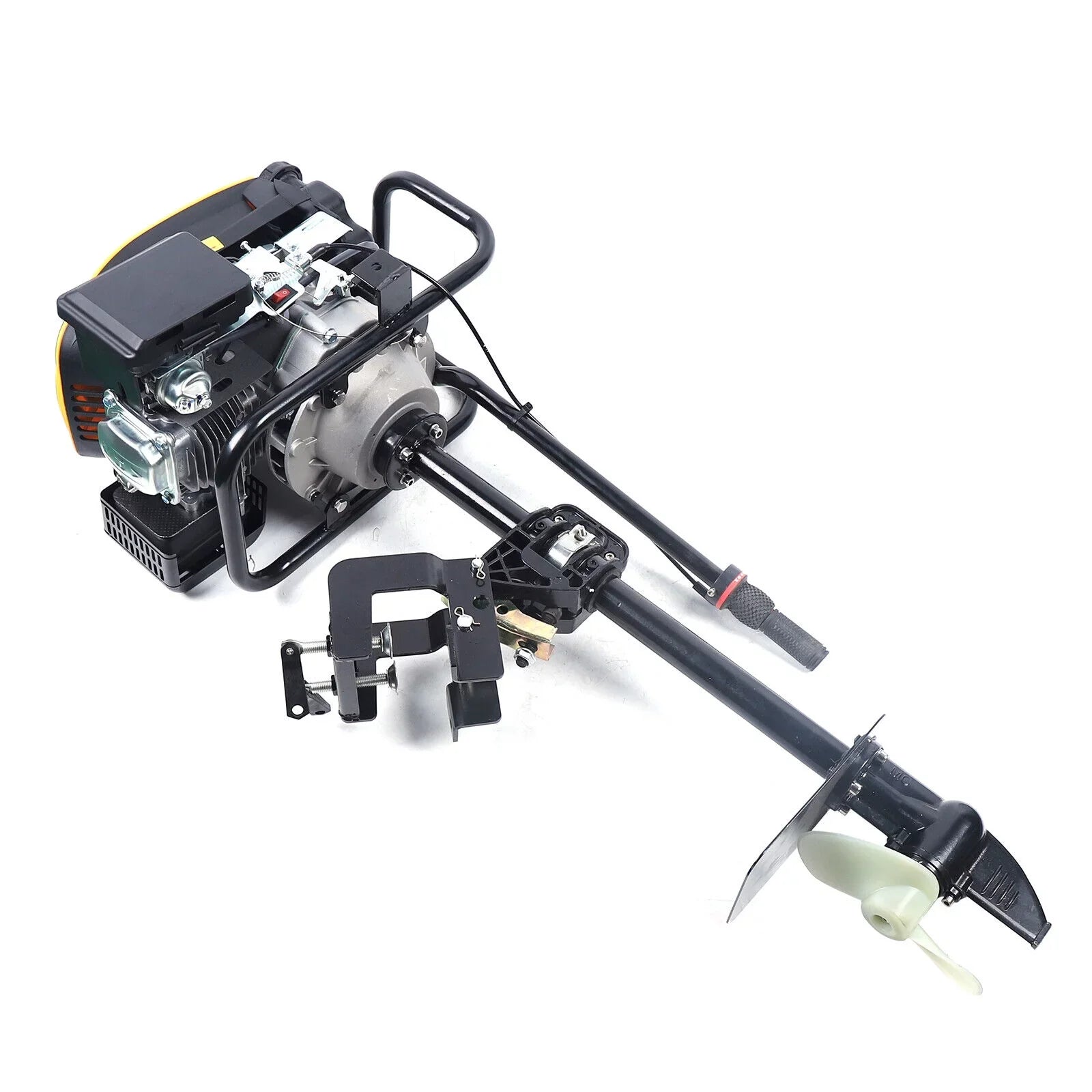 Engine Boat Boat 9 TAS Outboard System Motor Ignition 4 CC Air Cylinder Heavy 225 Stroke Cooling Miumaeov Engine 3600 r/min Single HP Fishing Marine Duty with Engine