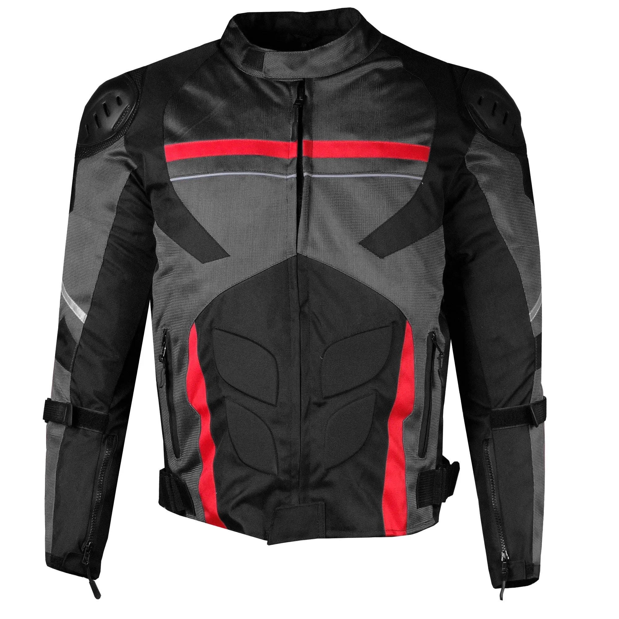 Armor Grey Touring Rain Men Mesh AirTrek Motorcycle Jacket Waterproof L Biker