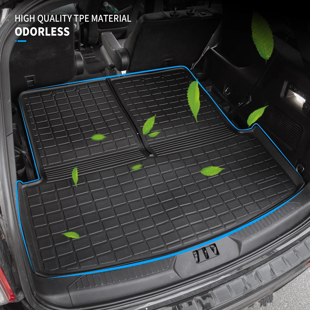 2021 Passenger Mat Liner Mat) 2020 Mat (Trunk All climate Explorer TPE Cover Trunk Seat Cargo Backrest Accessories Explorer Protector Back for with 2022 6&7 2023 Fit