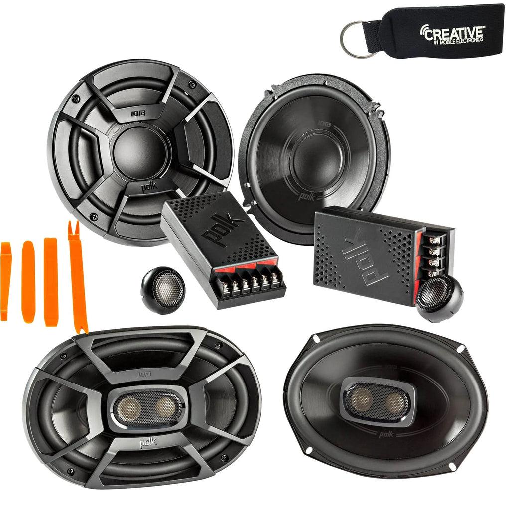 Pair DB692 Coax - - Polk Components Of and Pair A Bundle Audio Of Pair Speakers 2 Includes A DB6502 6x9" 6.5"