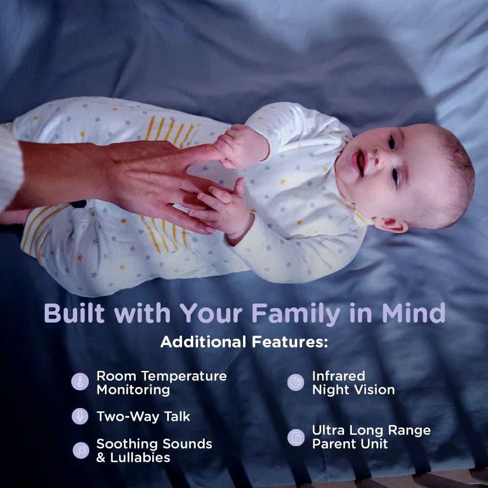 HD Hubble Premium, Pal Nursery Baby Viewer Screen Connected Monitor Smart Touch 5” with