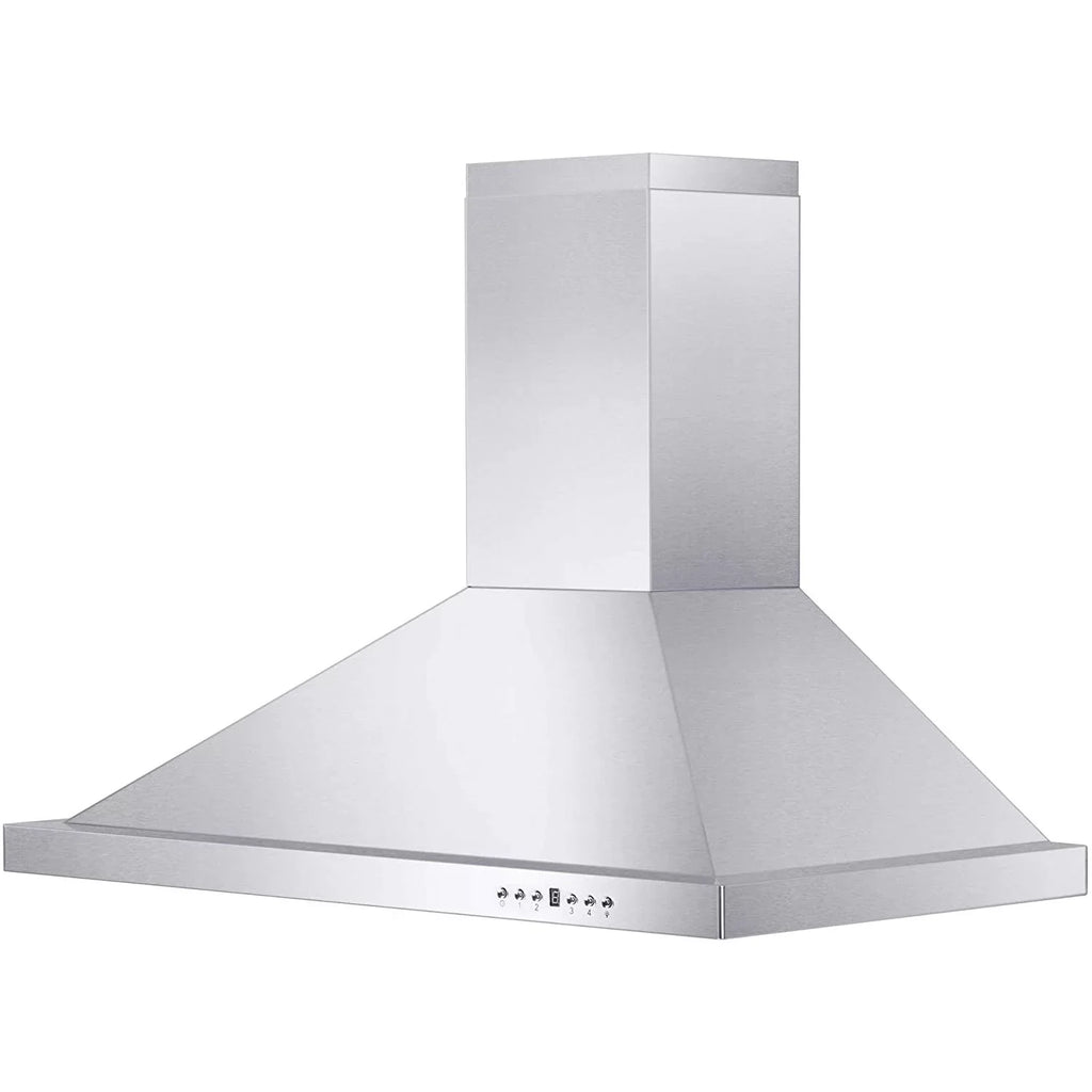 Steel Range KB-48 Fans, and 4 Molding Stainless ZLINE Mounted Ductless Hood LED 48 Wall CFM 400 Speed Lights with Crown Inch Exhaust