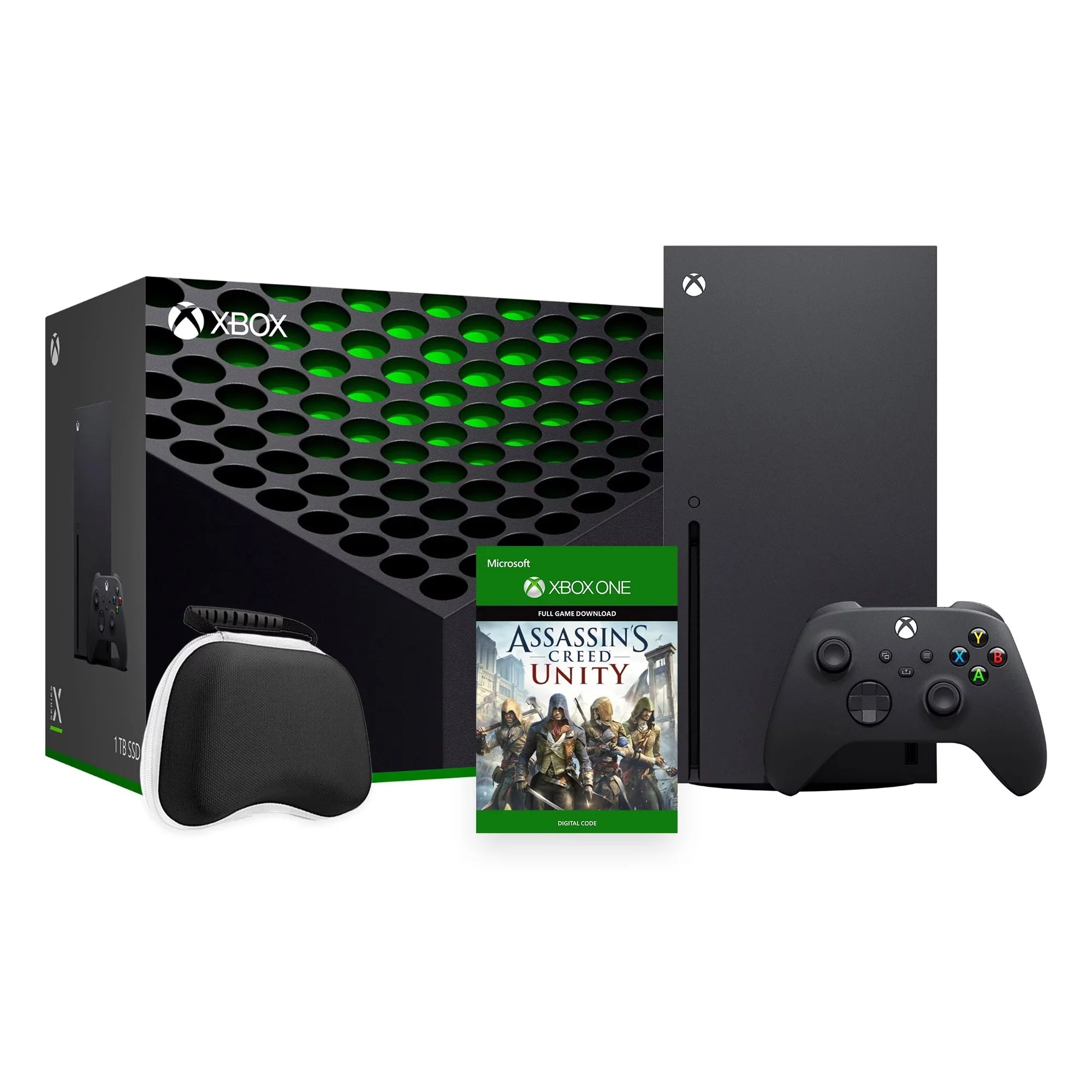 Full Game Wireless Bundle Controller Black Xbox SSD 2023 Console Assassin's Creed Flagship Unity Series and X Xbox 1TB - with