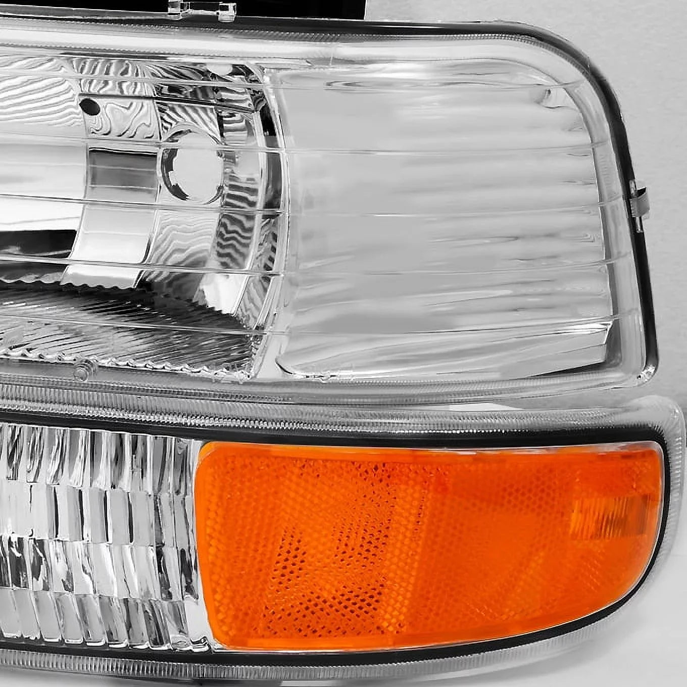 00-06 99-02 - Headlights | Suburban Silverado With Corner Bumper Set AKKON Lights Tahoe For Chevy | Replacement Clear Pair