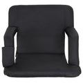 6 Reclining Chair Positions, Black Bleachers Stadium ZENY Cushion W/Padded Seat Reclining -