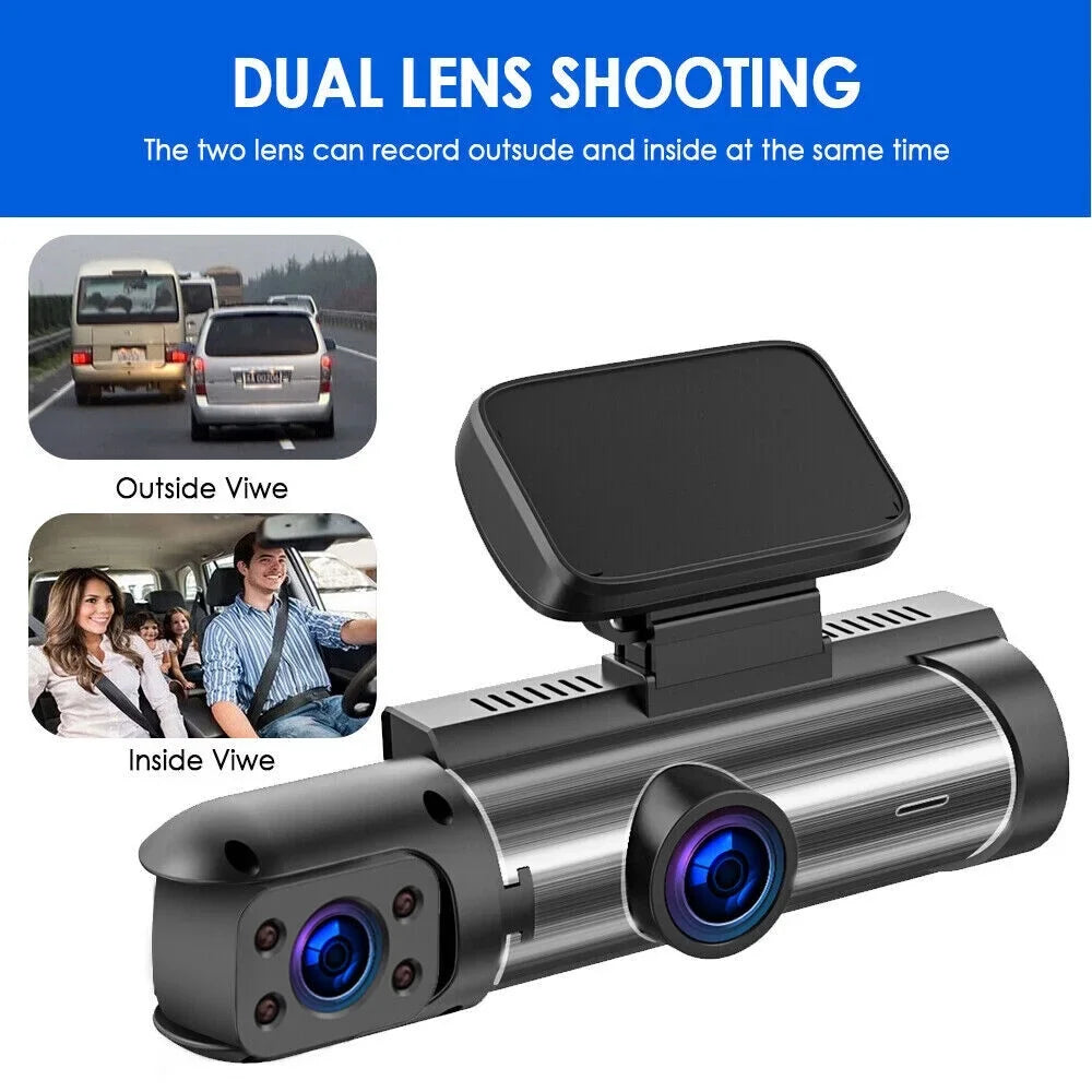 Dual Safety Cam Road Dash Ensure Lens Recording G·PEH Front Inside - with Your and