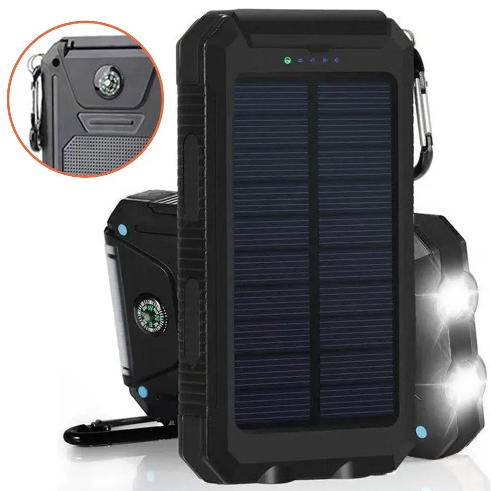 Portable External Battery Charger Solar 9000000mAh 2023 US Power Waterproof Bank