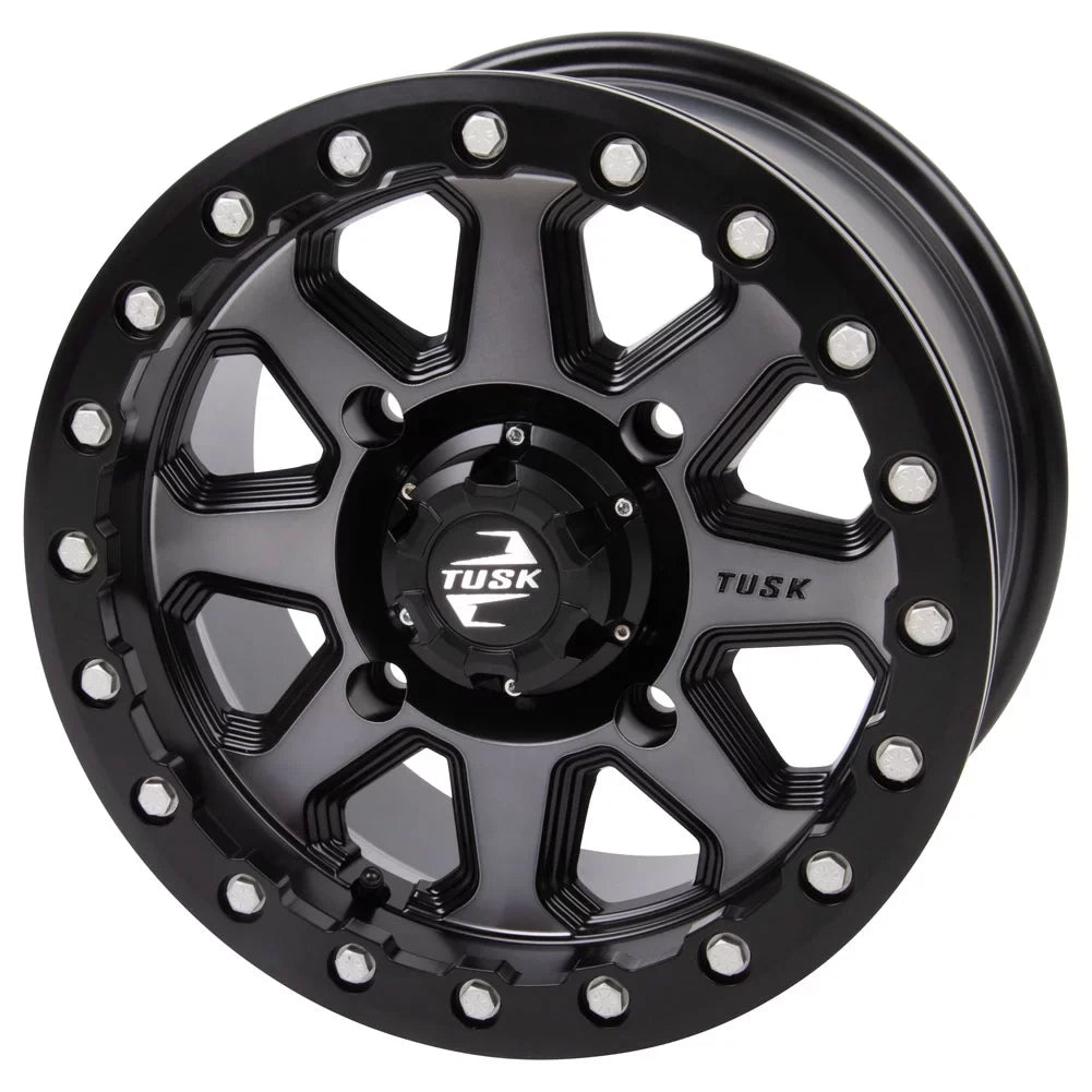 Tusk Lone 15x7 Uinta Gunmetal/Black Defender 4/137 3.0 Pro 2021-2022 4.0 Wheel Star Beadlock For + Can-Am HD10