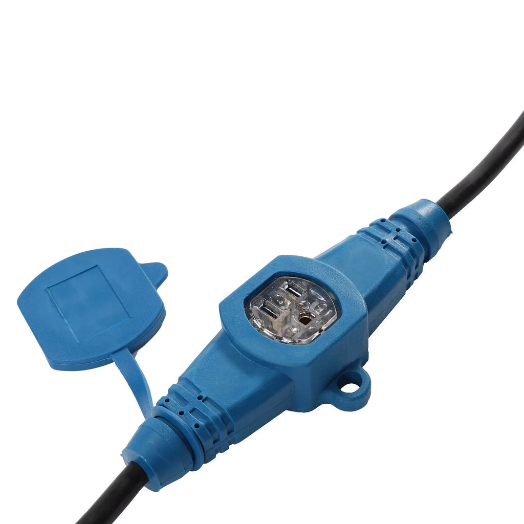 Power Multiple Feet Cable Extension exterior 50 Outlet Cord, Eleven 50FT Gauge 12