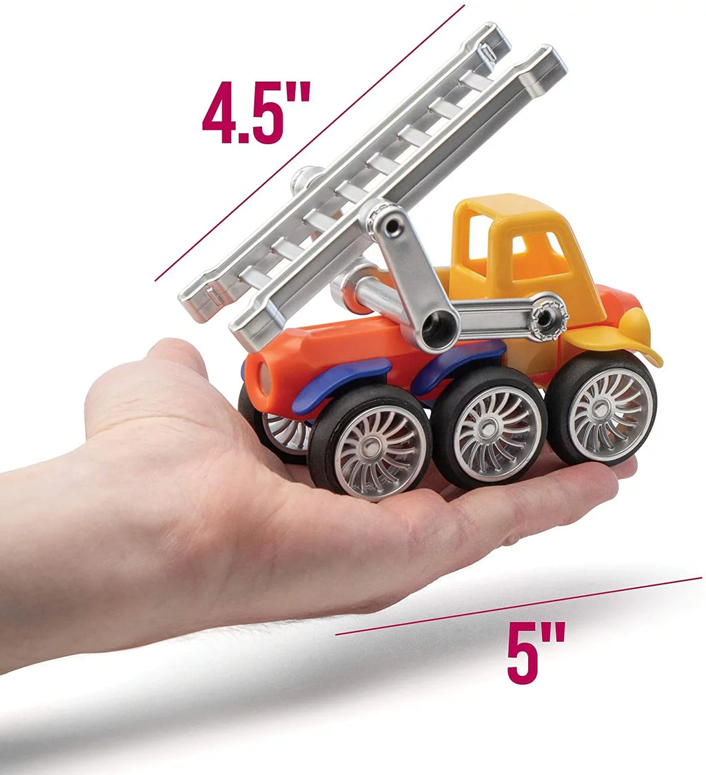 with and Stem and Storage 42 Vehicles Magnetic Cars Case 3 Brainy up for Child pc. Toy Ages Play