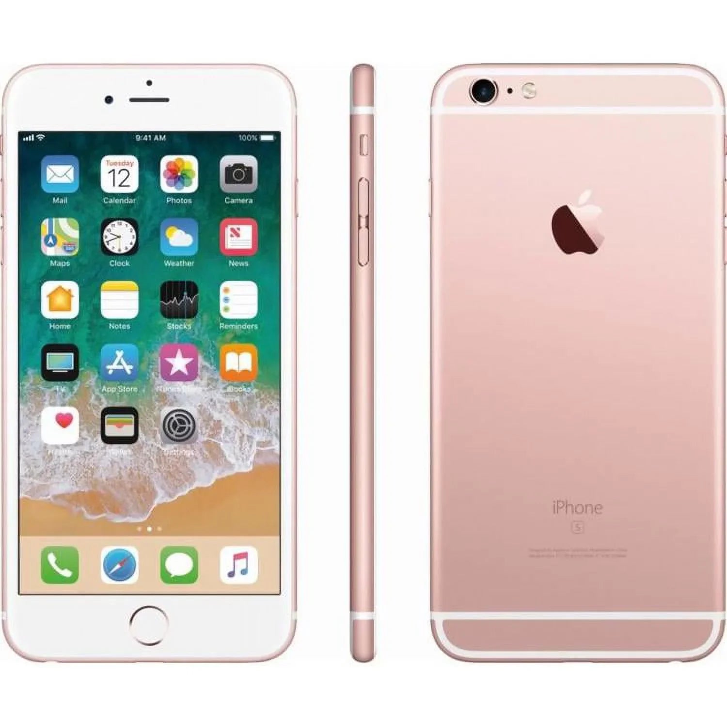 Smartphone Gold 6s A1687 64GB 5.5" Restored Plus iPhone (Refurbished) (Fully Rose Unlocked)