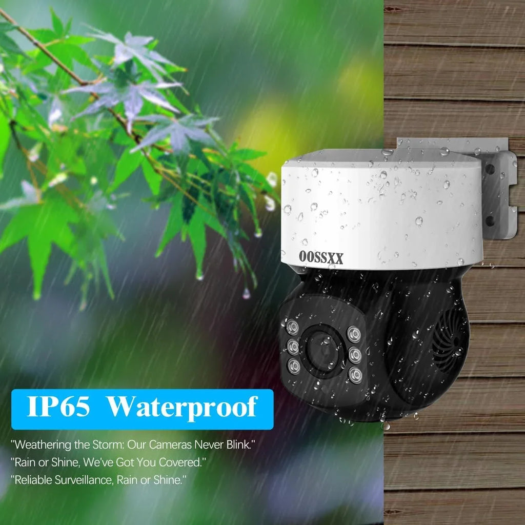 Wired Camera System (360° Camera System Security PTZ Surveillance Outside Indoor CCTV Video exterior Surveillance Video Cameras Equipment Security Zoom) Home Digital