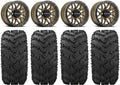 Krank Pro FXT 14" Tires Mule Bronze Raceline 28" Wheels Reptile Kawasaki