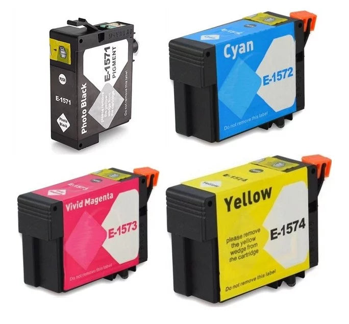 (NO. Pack Photo (PBK/C/M/Y) (T157MP) Stylus Combo PrinterDash Replacement R3000 Inkjet for 157)