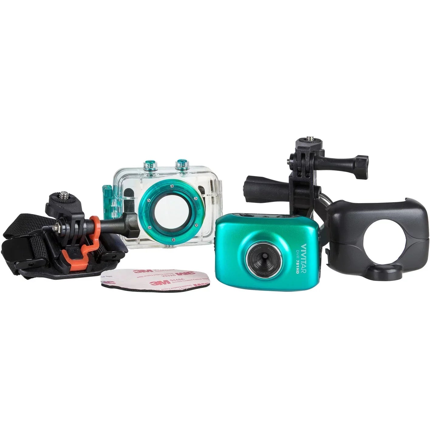 5.1MP Teal CAMCORDER ACTION Vivitar 720P