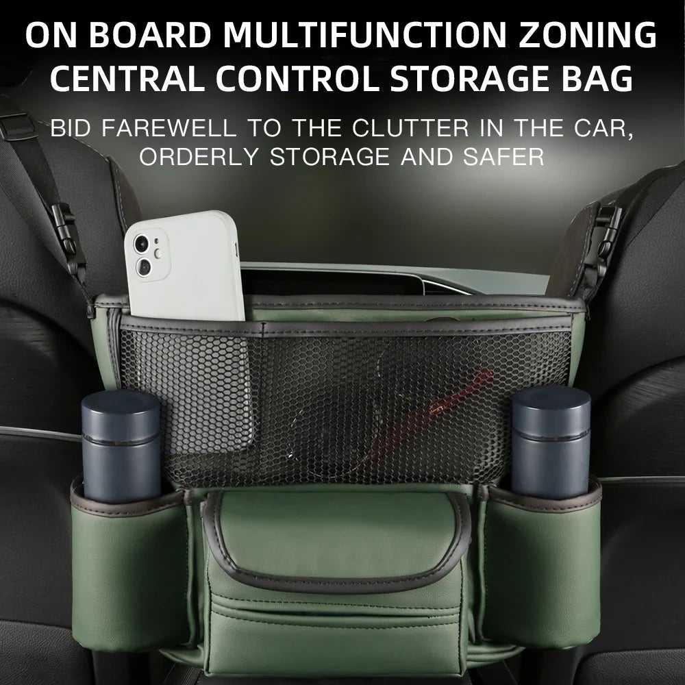 Leather Dazzduo Seat Center Leather Leather Console Storage Seat Console Car Center Car Barrier Console Center bag,Seat Car