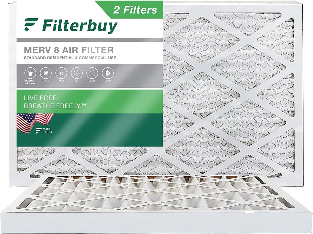8 (2-Pack) 20x32x2 Filterbuy MERV Furnace Filters Air HVAC Pleated AC