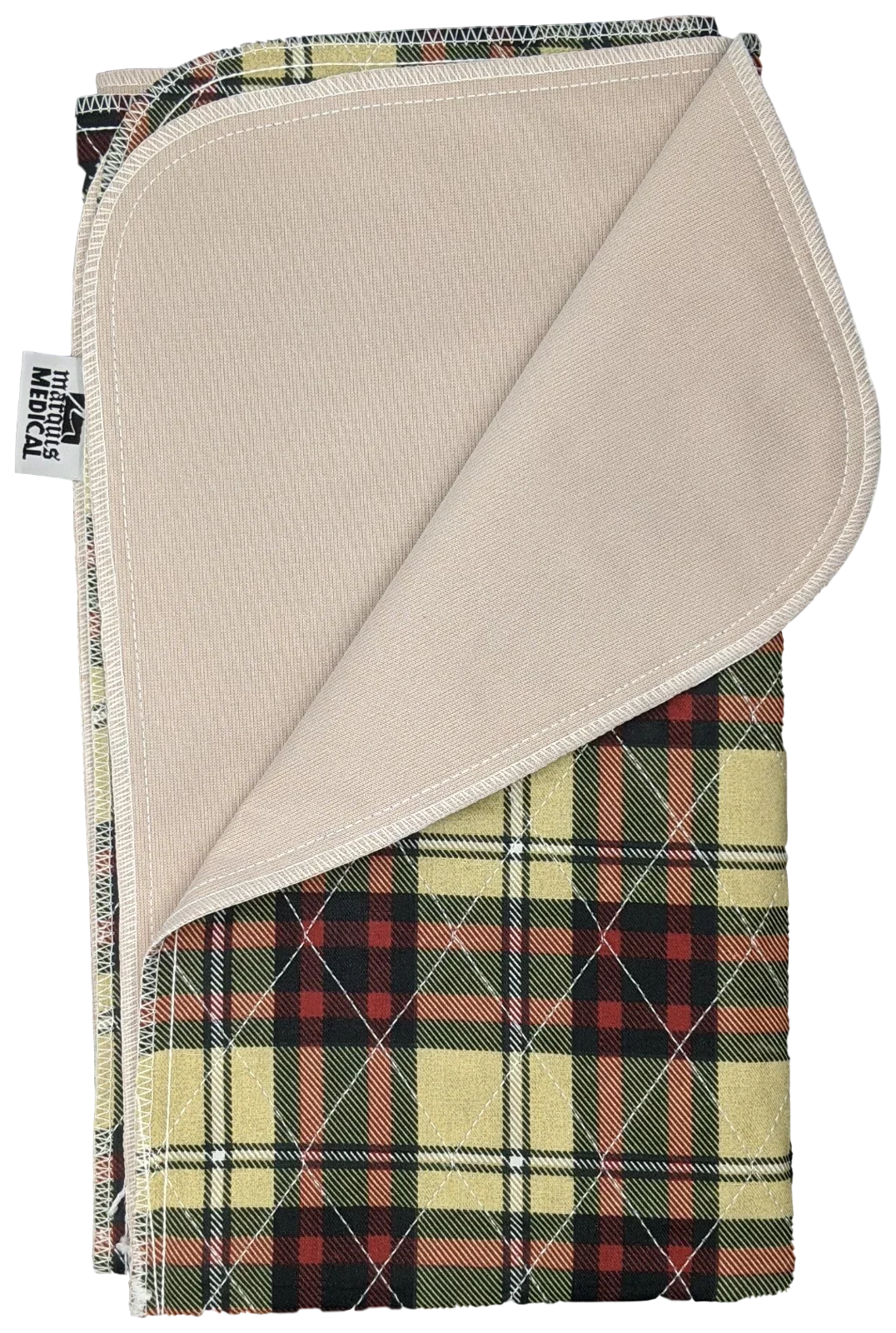 Underpad Pack Urinary 34 Pad Bed 36 Absorbent Stain x Masking for Protection Seniors Washable Incontinence Children Plaid - 24