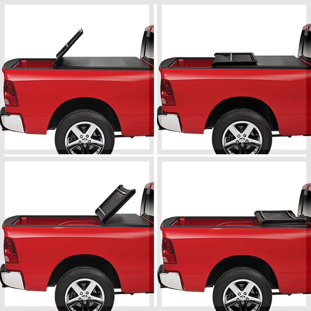 1500/2500 Soft Fits 5.7Ft 1500 2009,2011-2012 Fleetside Short Tonneau select: Cover Tri-Fold for DODGE 09-21 RAM Bed Ram