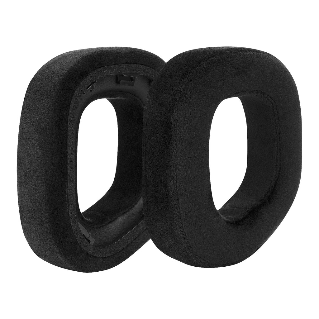 RGB Parts HS80 Earpads, Velour Corsair Comfort for Ear Repair Pads Geekria Replacement Cups Ear Ear Headset Cushions, Cover (Black) Headphones