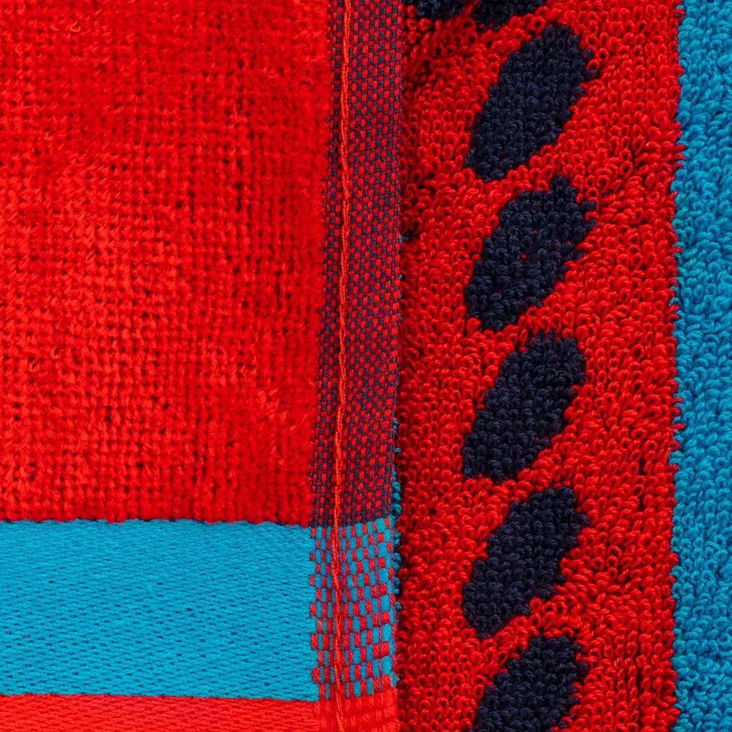 Towel Striped Absorbent, Beach X Sailing Pool, Travel, 34" Adults, Quick 2 Bathroom, Swimming, Kids, Camping, Dry, Shower, Blue/Red/White, Cotton Collection, Set Vacation, Piece For 64",