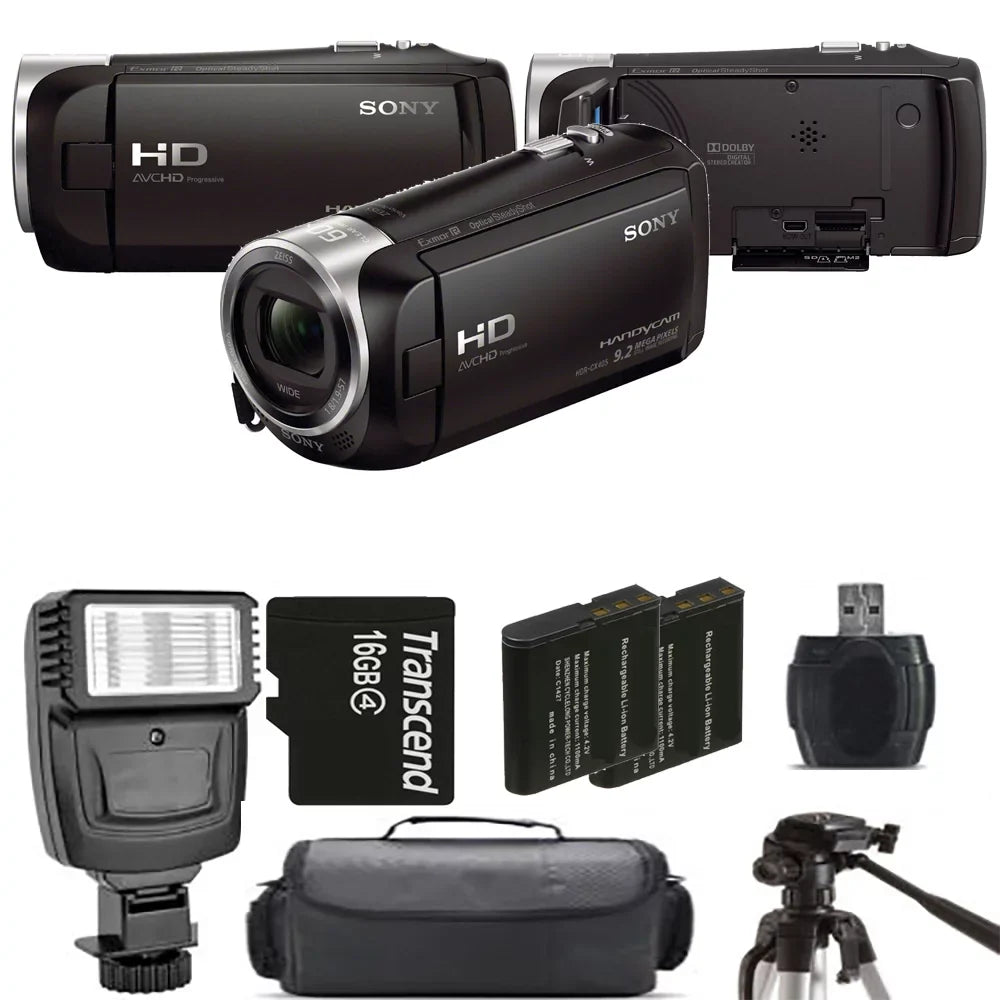 16GB HDR-CX405 - Battery + Kit Handycam Flash HD + Extra