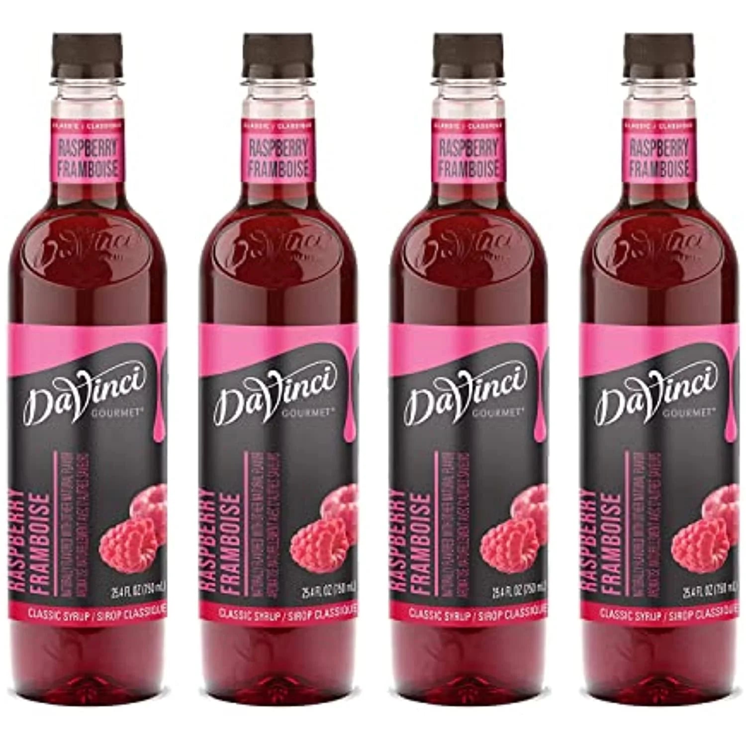 Classic Raspberry (Pack 25.4 Syrup, 4) Gourmet Ounce Of Davinci