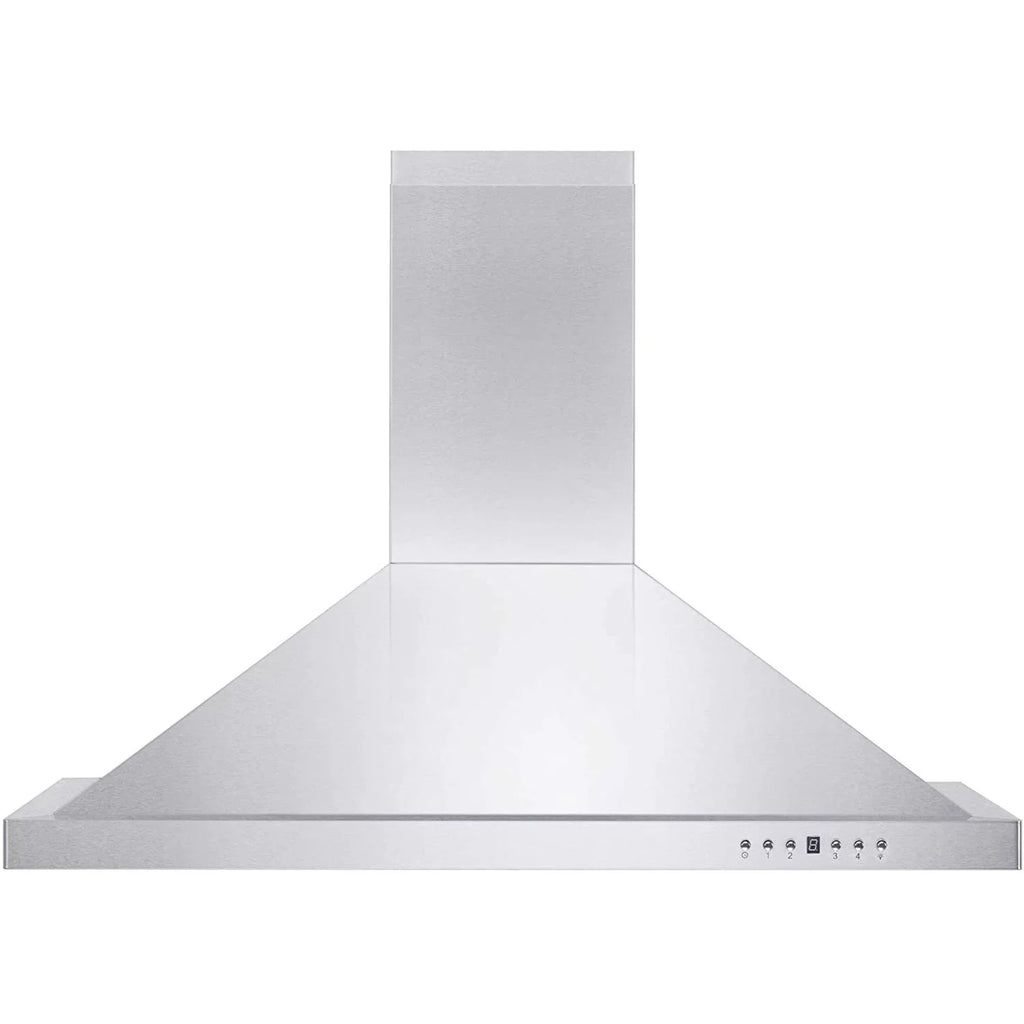 Steel Range KB-48 Fans, and 4 Molding Stainless ZLINE Mounted Ductless Hood LED 48 Wall CFM 400 Speed Lights with Crown Inch Exhaust