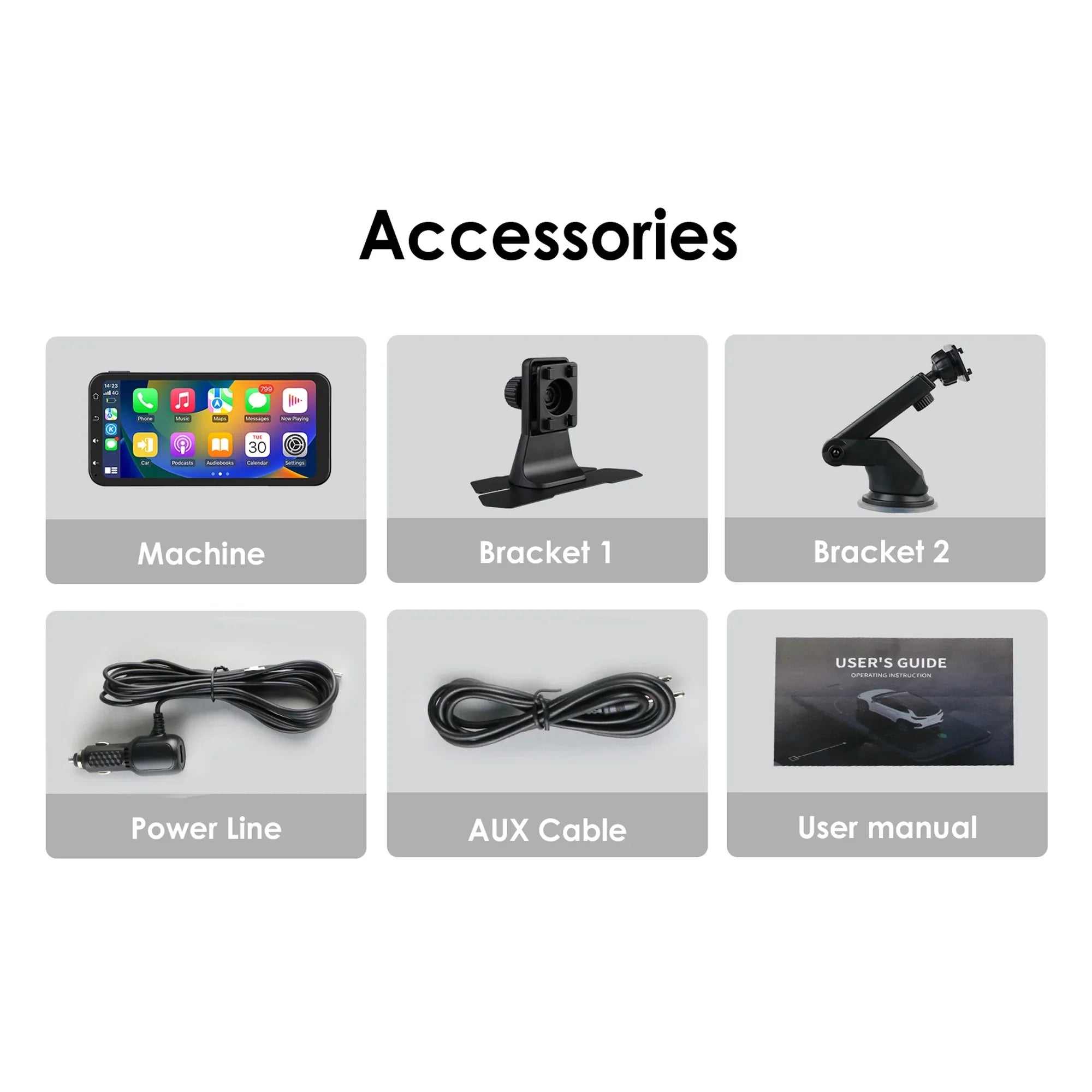 Audio 360° 6.25" Wireless Support Bluetooth Backup Camera GPS With Navigation Car Auto Stereo Receiver Carplay Radio Touchscreen Ossuret Adjustable Android