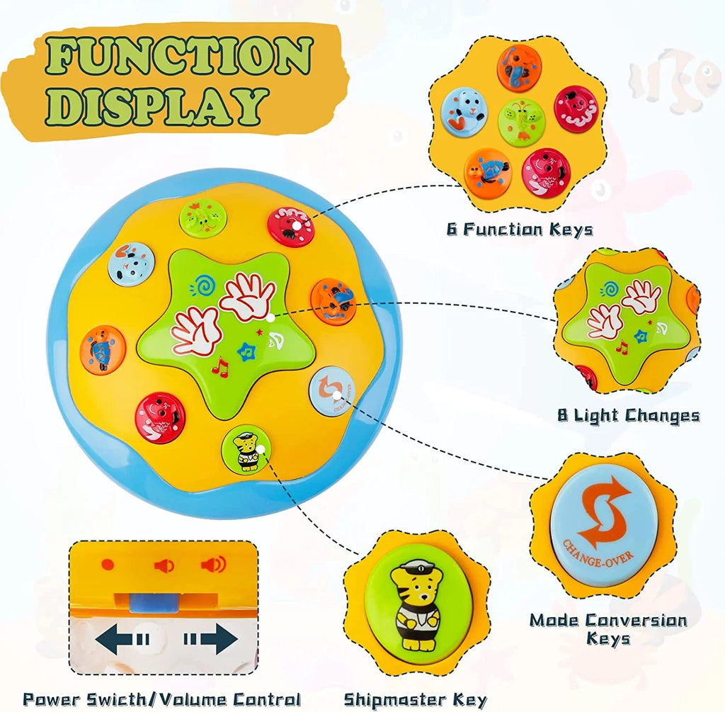 Toys For 6-12 Toys Toys,Ocean Up Baby for Months,4 1 Musical Rotating in Infant LAYADO Educational Projector Toddlers Learning Light