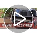 Kettle Silver, Grill Conversion Kit, exterior Oven 18''/22.5'' Pizza PizzaQue PC7001 Deluxe