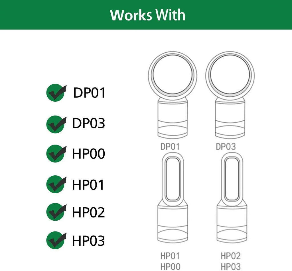 Air HP02 Pack 4G-kitty 2 ,High-Efficiency 968125-03 DP03 with HP01 Filters Desktop HP00 Purifier DP01 Purifier,Part Replacements Activated Number HP03 Carbon,Compatible