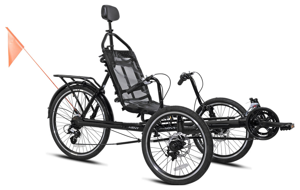 Recumbent Nova Unisex Black 24-inch Bicycles Bike,