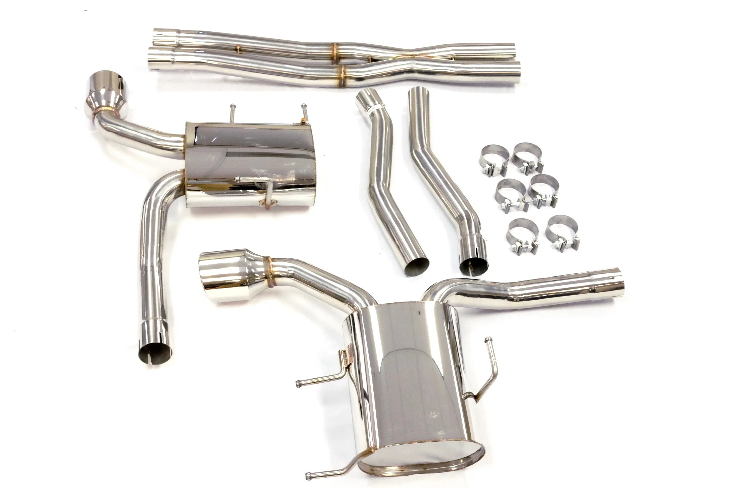 CTS AT/MT Stainless Cadillac 6.2L 11 Catback Exhaust For 15 OBX-RS By Coupe to Fitment V