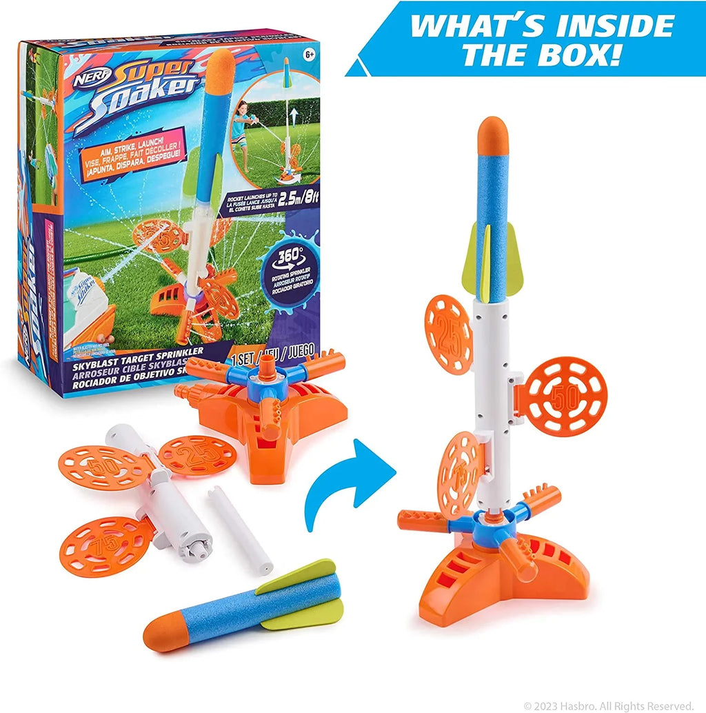 Play Sprinkler liquid Summer exterior Kids Games Super – for NERF Soaker Target SkyBlast