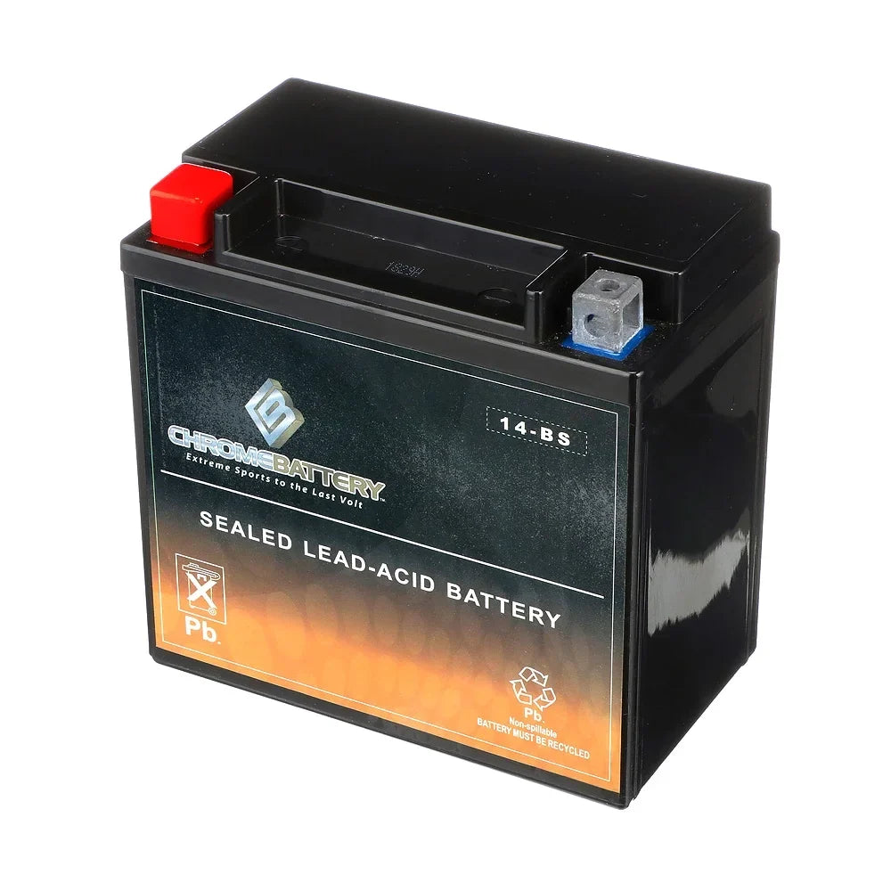 CCA) Motorcycle 1100cc Battery Aero, Ah, (14-BS Battery C3, Chrome C. 200 T (spirit, Shadow Tourer) E. Volt,12 12 Honda 01-'07 YTX14-BS for Vt1100c, A.