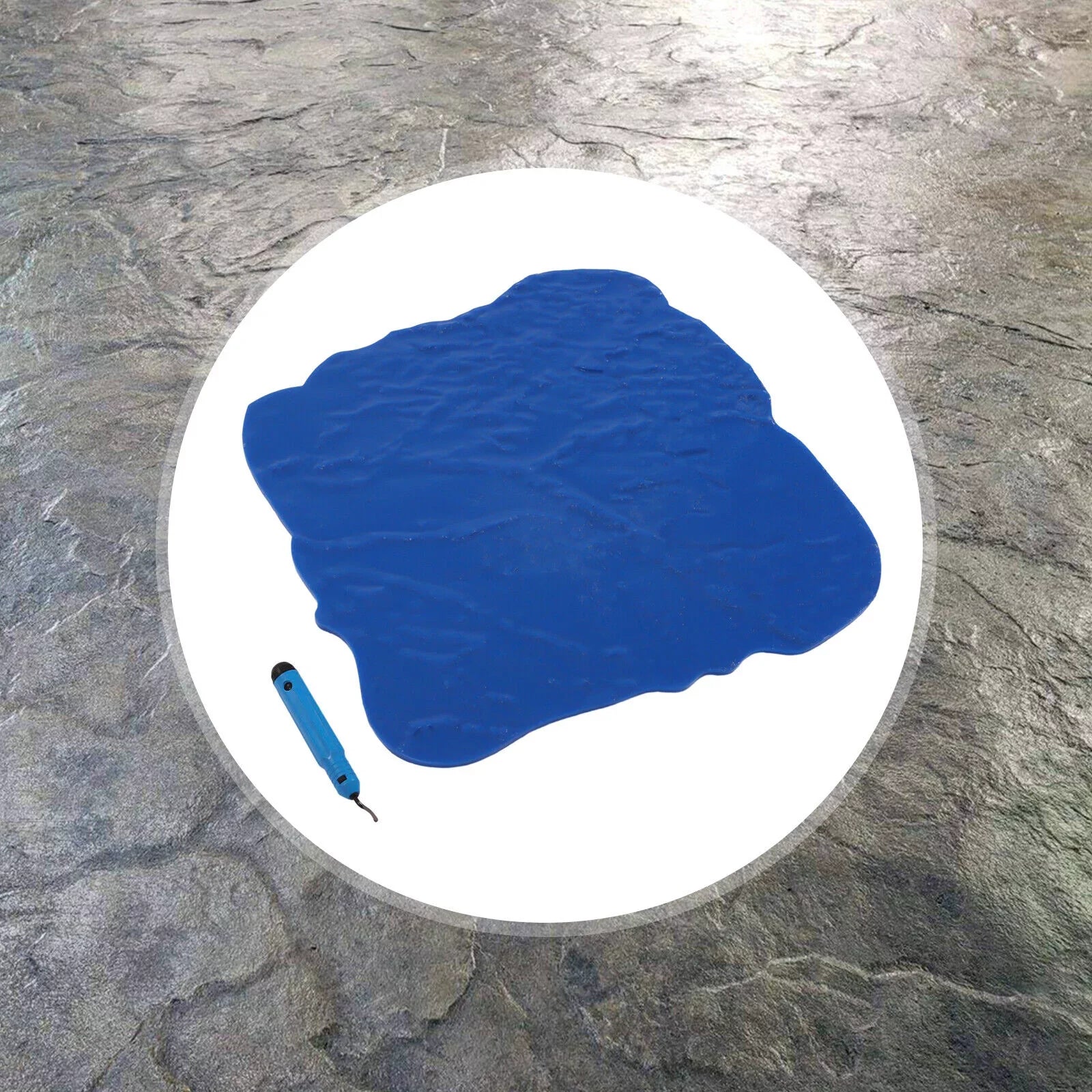Mold Mat Miumaeov Floor Concrete Inch Slate Stone Texture Cement Seamless 12*12 Stamp Concrete Stamp