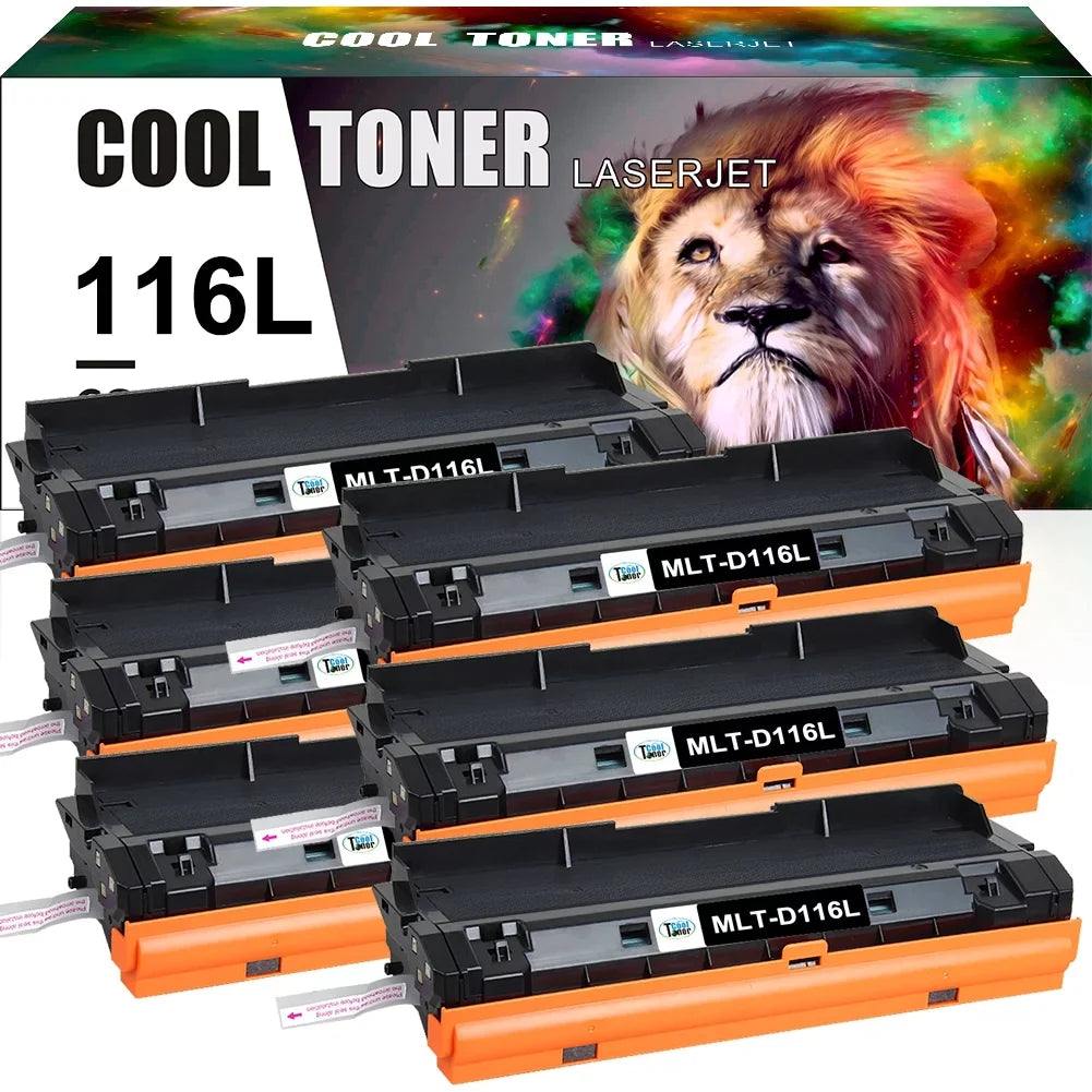 (Black, SL-M2825DW SL-M2835DW MLT-D116L MLTD116L Compatible D116L Pack) Toner 6 Cool for SL-M2625D Toner 116L