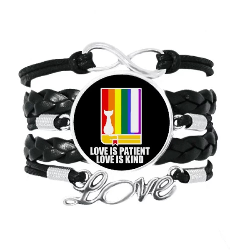 Love Wristband Accessory Is Love Love Kind Leather Patient Knitting Is Rope Bracelet Twisted