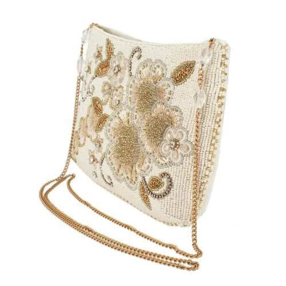 Clutch Bag White Bride Bridal Handbag Frances Crossbody NEW Radiance Mary Beaded